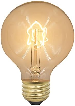 4 Pack - Dealighting Antique 60 Watt Five Star Shape Filament Globe Style Round Edison Light Bulbs