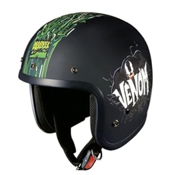 【クリックで詳細表示】オージーケーカブト(OGK KABUTO) ヘルメット RADIC-N MARVEL ベノム1 FREE (57-59cm)： カー＆バイク用品