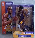 Kobe Bryant #8 Los Angeles Lakers Longer Hair & Sideburns Yellow Jersey Variant Chase Alternate Action Figure McFarlane NBA Series 3