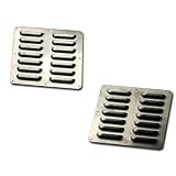 Gen-Right LVR-1000 Silver 2 Piece Hood Louver Set For 1984-06 Jeep Cherokee & Wrangler