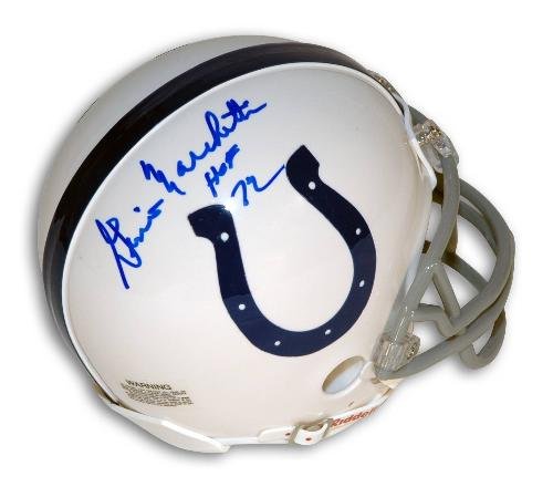 Gino Marchetti Autographed/Hand Signed Baltimore Colts Mini Helmet Inscribed ''HOF 72''