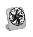 O2-COOL 5" Desktop fan without batteries white