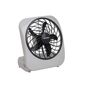 O2-COOL 5" Desktop fan without batteries white