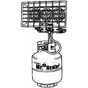 Mr. Heater MH45T Triple Tank Top Outdoor Propane Heater