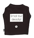 K9 Small But Deadly Dog T-shirt In Tin, Black, Medium