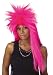 Ladies 80s Pink Punk Rocker Mullet Wig