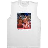 Mens Sleeveless T-Shirt : NOTHING IS FINER THAN BUMPING AND GRINDING AT THE CRACK OF DAWN