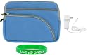 Non-OEM Amazon Kindle DX 9.7 Tri-Pocket Sleeve Case with Home Wall Charger - Blue