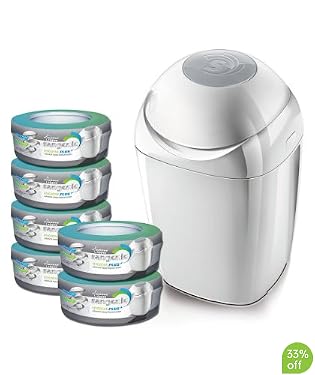 Tommee Tippee Sangenic Hygiene Plus Advanced Nappy Disposal System - Starter Pack