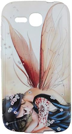 Jiayitong Pattern Design TPU Silicone Case For Huawei Ascend Y600 Protection Shell Cover Back Skin (Wing Girl)