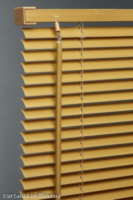 Wood Wooden Effect Pvc Venetian Blinds W150Cmxd152Cm