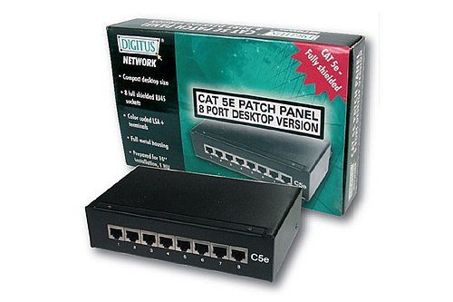 Assmann - Assmann Patch Panel - Schwarz - 8 Ports Preisvergleich