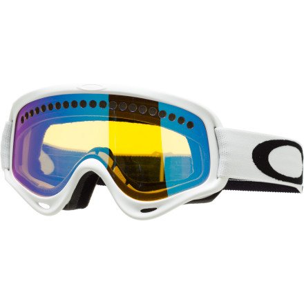Oakley XS O-Frame Goggle - Kids' Matte White W/Hi Yellow, One Size