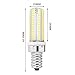 Rayhoo 2pcs E12 Base 104-LED Warm White Light Crystal Bulb Lamps 5 Watt AC 110V Equivalent to 40W Halogen Track Bulb Replacement LED Bulbs,2800-3200K, 300-320LM