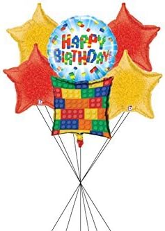 Bricks "Happy Birthday!" Colorful Balloon Boquet