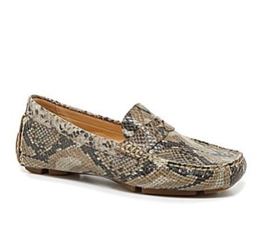 ... Driver Womens Size 10 Tan Animal Print Leather Loafers Shoes: Shoes