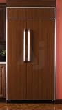 Dacor Epicure Series IF42BDCBOL 42 Built-in Side-by-Side Refrigerator with External Ice/Water Dispenser and Adjustable Door Stop: Overlay-Panel Required