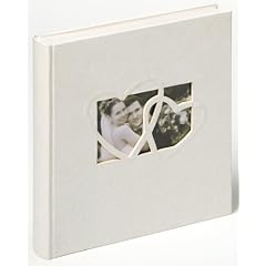 Walther UH-123 Hochzeitsalbum - Sweet Heart mit Ausstanzung zur pers�nlichen Gestaltung, 60 Seiten, 28 x 30,5 cm wei�