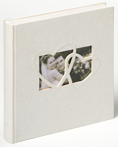Produkt-Bild: Walther UH-123 Hochzeitsalbum - Sweet Heart mit Ausstanzung zur pers&ouml;nlichen Gestaltung, 60 Seiten, 28 x 30,5 cm wei&szlig;