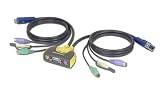 IOGEAR GCS612A MiniView Micro PS/2 Audio KVM Switch with Cables