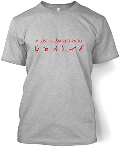 If Lost Please Return To Earth T-shirt - Sport Grey XX-Large (50/52")