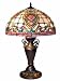 Contek Classic Heart Tiffany Style Stained Glass Table Lamp 24 x 16
