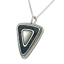 Sterling Silver and Gemstone Inlay Pendant