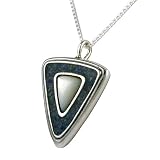 Sterling Silver & Gemstone Inlay Pendant