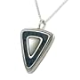 Sterling Silver and Gemstone Inlay Pendant