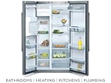 Neff American Style Fridge Freezer Stainless Steel effect Door