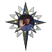 Kurt Adler ST9902 Star Trek Spock Bethlehem Star Treetop, 10 Light, 12-Inch