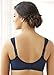 Glamorise Women's Plus Size T-Shirt Bra with Seamless Straps, Blue, 44DD