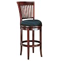 Oak View Swivel Counter Stool with Back - Cherry