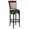 Oak View Swivel Counter Stool with Back - Cherry