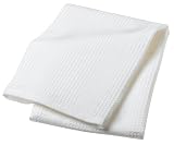 Domestique Cotton Waffle Weave Set of 3 Kitchen Towels, White