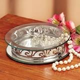 ROUND COVERED JEWELRY BOX - ROUND JEWELRY BOX WITH COVER - round jewelry box