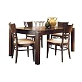 Adney Dining Table with 4 Chairs - Espresso