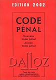 Revue Dalloz  / Code pénal, édition 2002