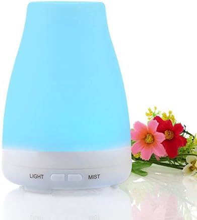 Familybuy 100ml Personal Aromatherapy,Essential Oil Diffuser,Portable Ultrasonic,Aroma Humidifier with Waterless Auto Shut Off Function and 7 Color Changing LED
