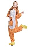 NEWCOSPLAY Unisex Onesies Pajamas Kigurumi Cosplay Sleepsuit Costume (M, Kangaroo)