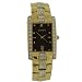 Elgin Watch Men Gold Tone Austrian Crystals Calendar Dial Fancy FG116N SALE