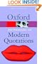 The Oxford Dictionary of Modern Quotations (Oxford Paperback Reference)