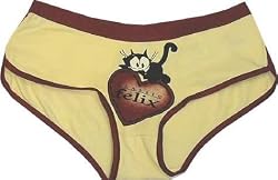 Classic Felix on a red heart panty for women - On Sale!