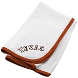 NCAA Texas Longhorns White Soft Cotton Baby Blanket