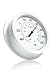 Kitchen & Housewares : Timex TX3100-4 8.75-Inch All-Metal Patio Thermometer (White Enamel)