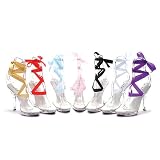 SpikeAngel Sandals - Ellie Shoes Women's M-BELLA 5" Heel Sandal with 7 Color of Ribbons
