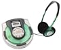 Koss CDP-1740L Personal CD Player with 40 Seconds of Anti-Skip Protection (Translucent Green)