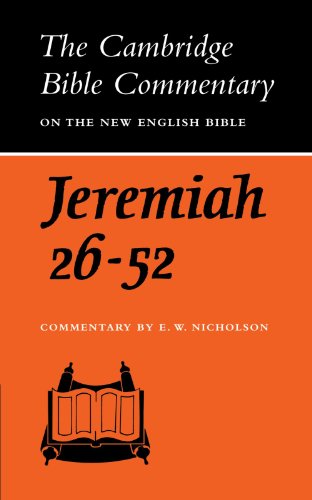 Cover image : The Book of the Prophet Jeremiah, Chapters 26-52 (Cambridge Bible Commentaries on the Old Testament)