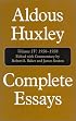Complete Essays, Vol. 4: 1936-1938
