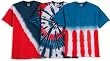 Tie Dye Mania Adult Patriotic Tie-Dyed T-Shirts in Flag, Swirl or Diver Patterns